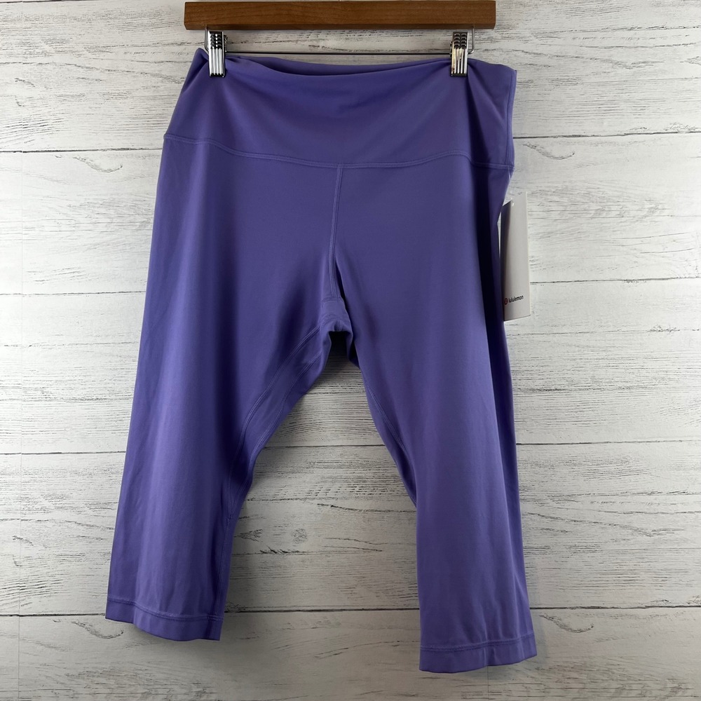 Lululemon NWT Purple Align HR Crop 17" Size 14